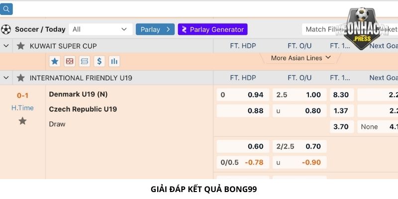 Bong99 Là Gì? Giới Thiệu Nhà Cái Tỷ Lệ Kèo Bong99 Xanh Chín - giai dap ket qua bong99 la gi Giải đáp kết quả bóng đá tại Bong99 là gì
