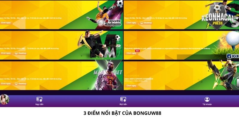 Bonguw88 Là Gì? Giới Thiệu Trang Thể Thao Số 1 Việt Nam 2024 - 3 diem noi bat cua bonguw88 la gi 3 điểm nổi bật của Bonguw88